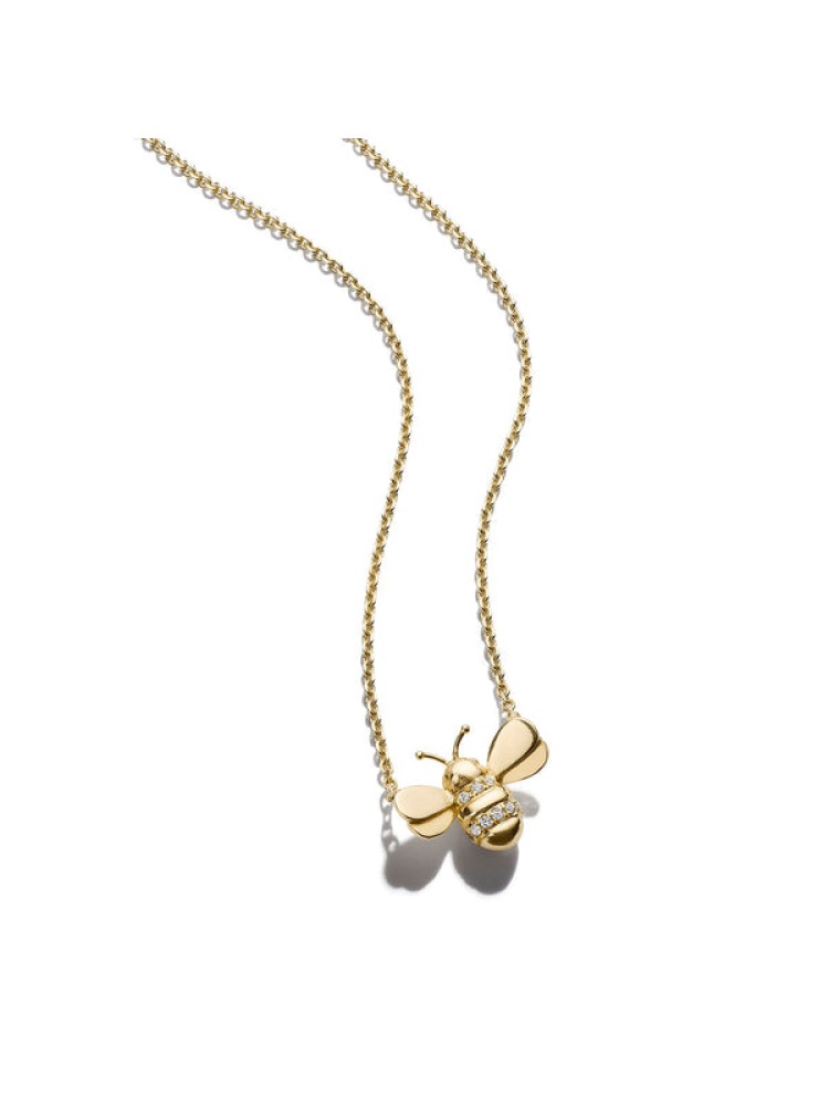 Wonderland Bumble Bee Pendant Necklace