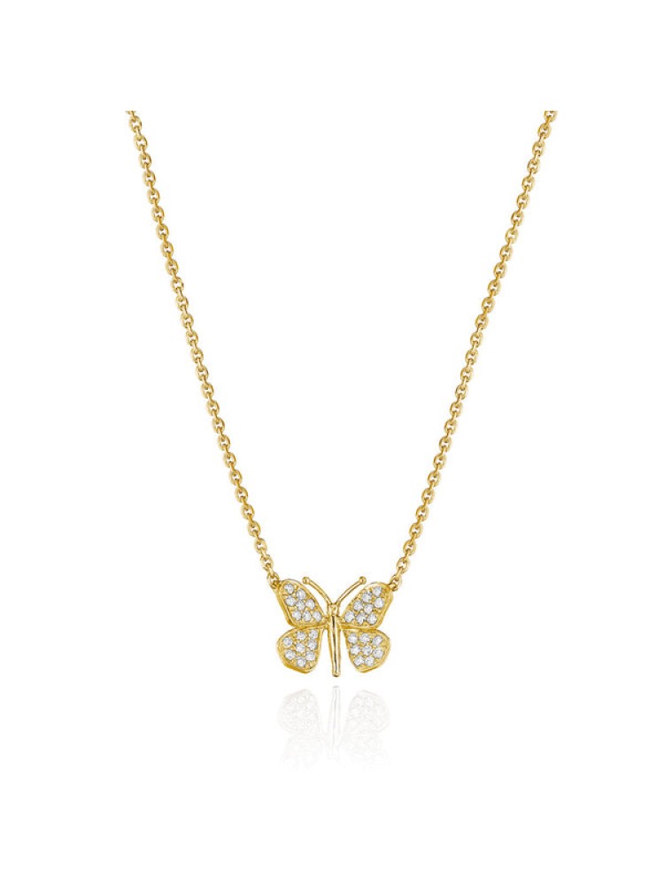 Wonderland Butterfly Diamond Necklace