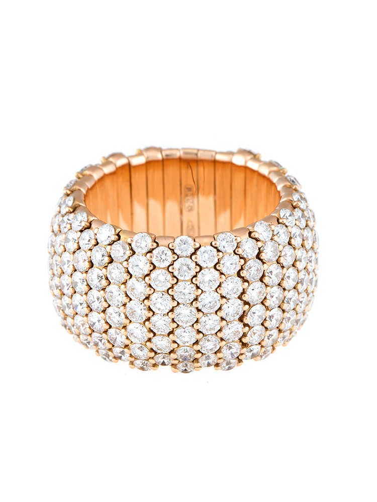Stretch Collection 18K Rose Gold Diamonds Ring