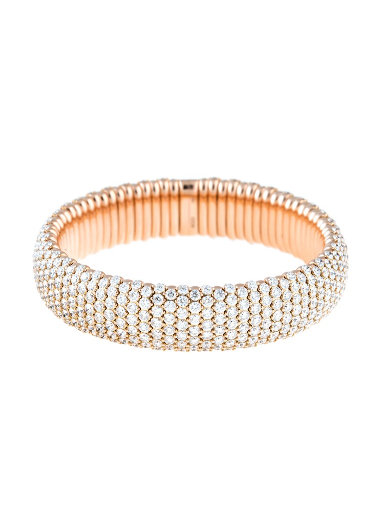 Stretch Collection 18K Gold Diamonds Bracelet