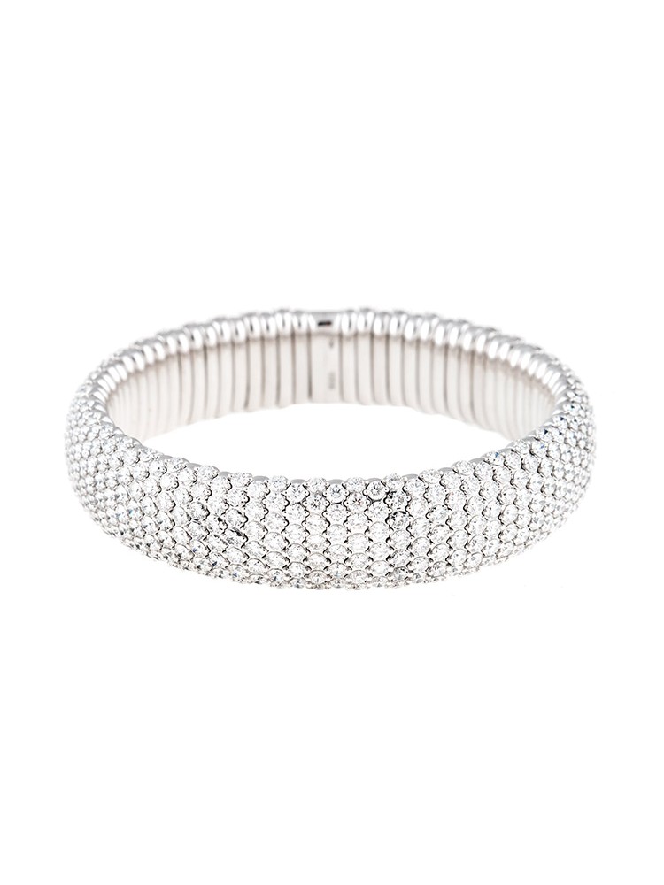Stretch Collection 18K White Gold Diamonds Bracelet