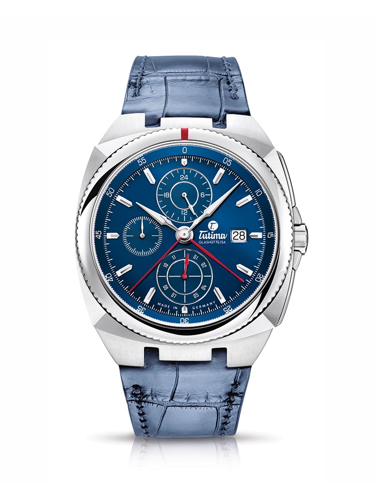 Tutima Saxon One Chronograph 6420-06 Blue Strap