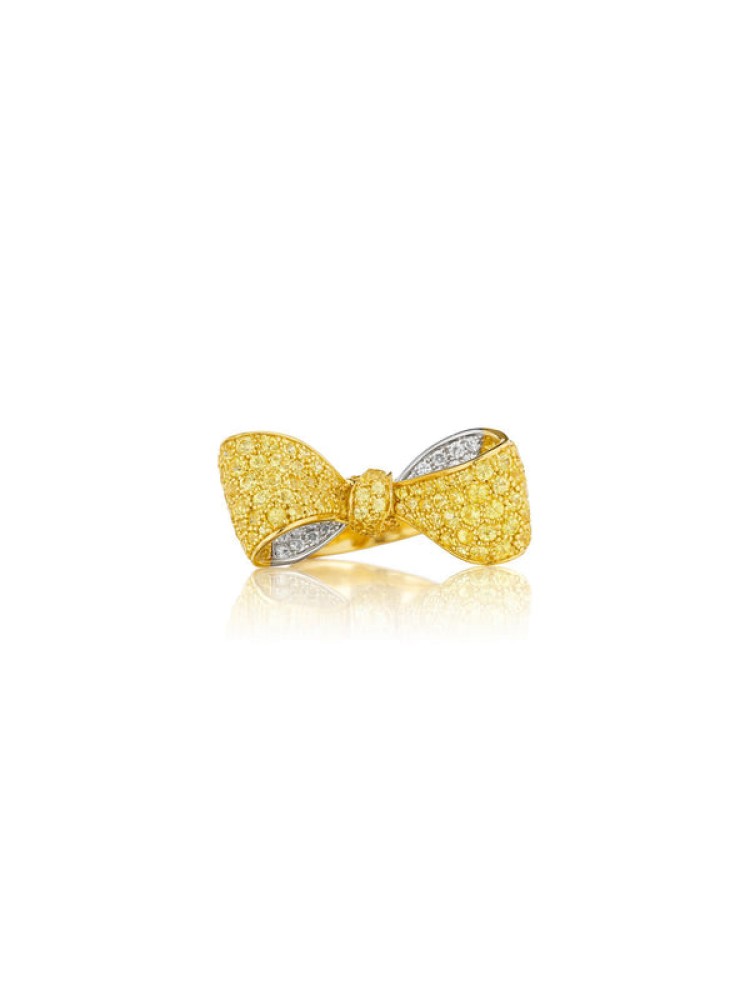 Bow Sapphire & Diamond Ring 