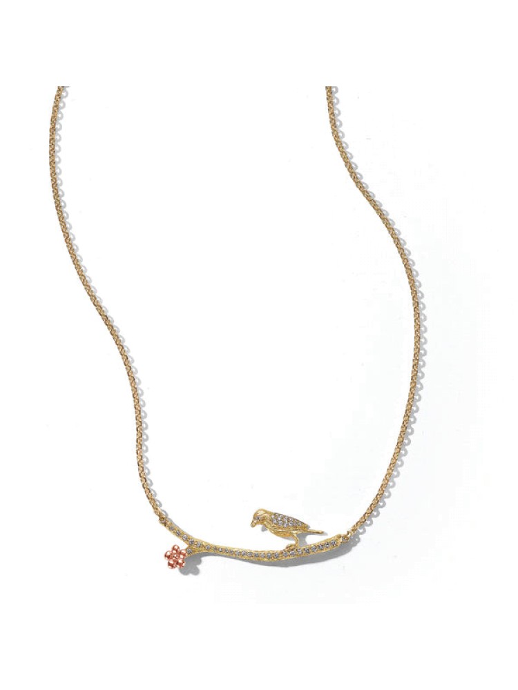 Wonderland Lovebird Diamond Twig Necklace