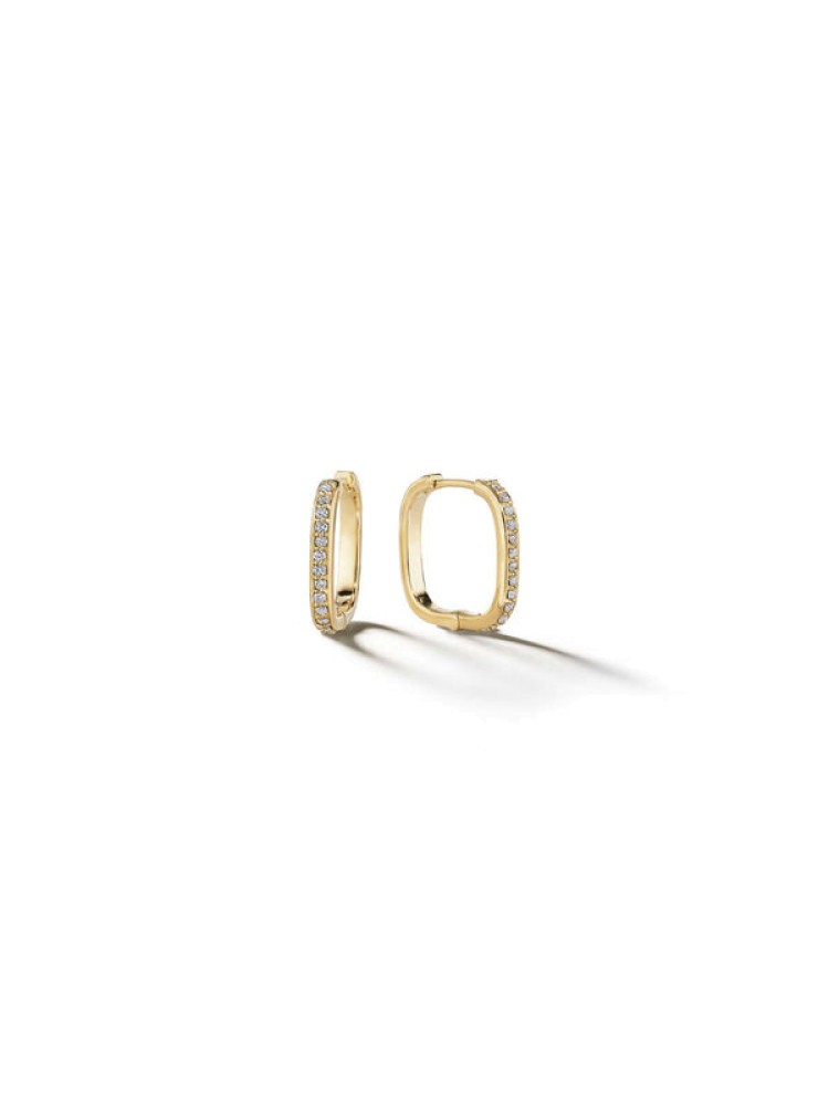 Piece Square Hoop Earrings