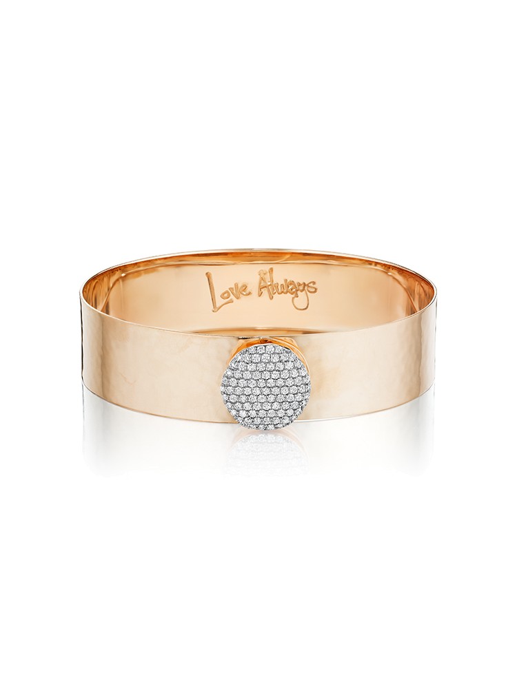 Rose Gold Diamond Large Infinity Love Always Bracelet