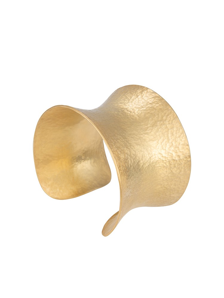 Yossi Harari Jewelry 24k Gold Plated Roxanne Corset Cuff