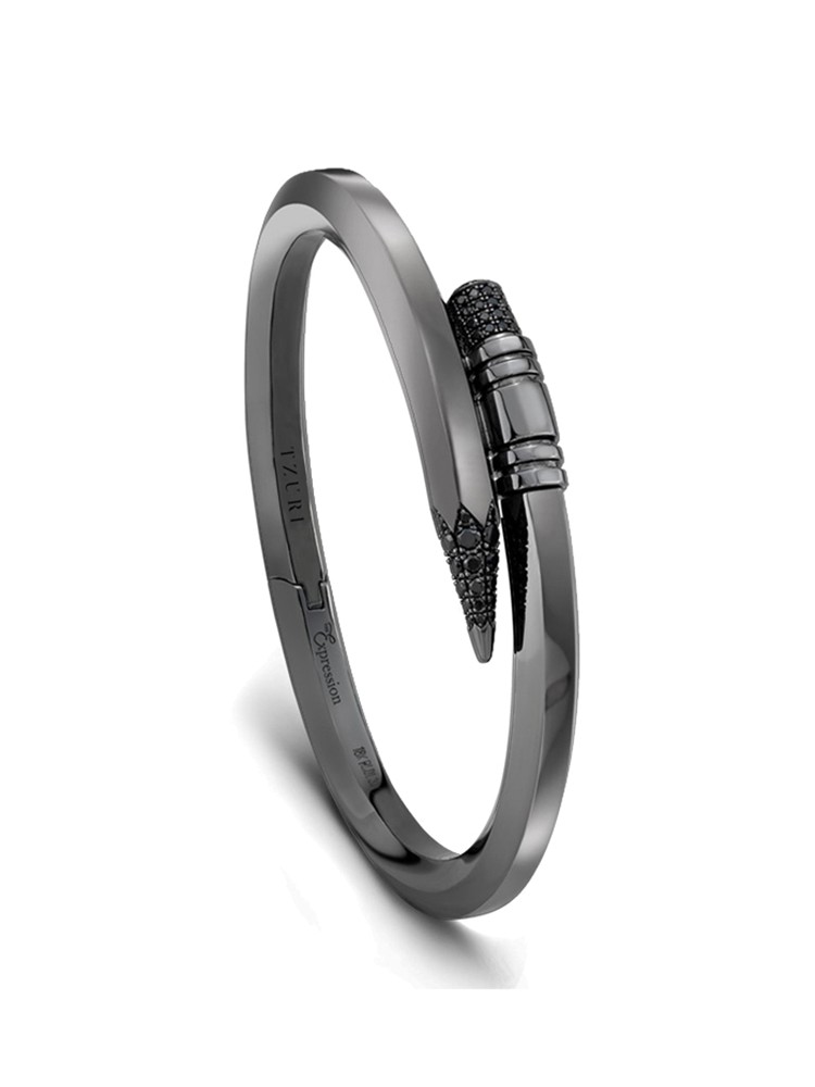 TZURI Black Gold Medium Signature Midnight Black Bracelet