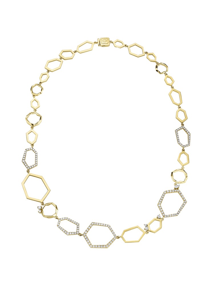 Mimi So Jackson 18k Yellow Gold With Pave Diamonds, 18" Necklace