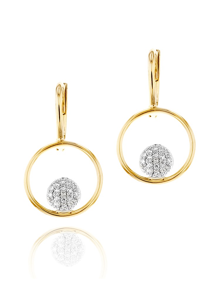 Yellow Gold Infinity Loop Earrings