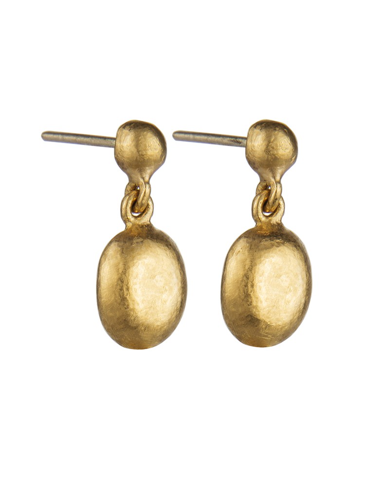 Yossi Harari Jewelry 24k Gold Mini Roxanne Drop Earrings