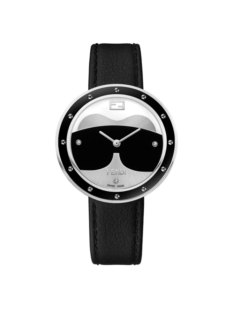 Fendi My Way Silver, Black, White 36 mm F363031611D1NG