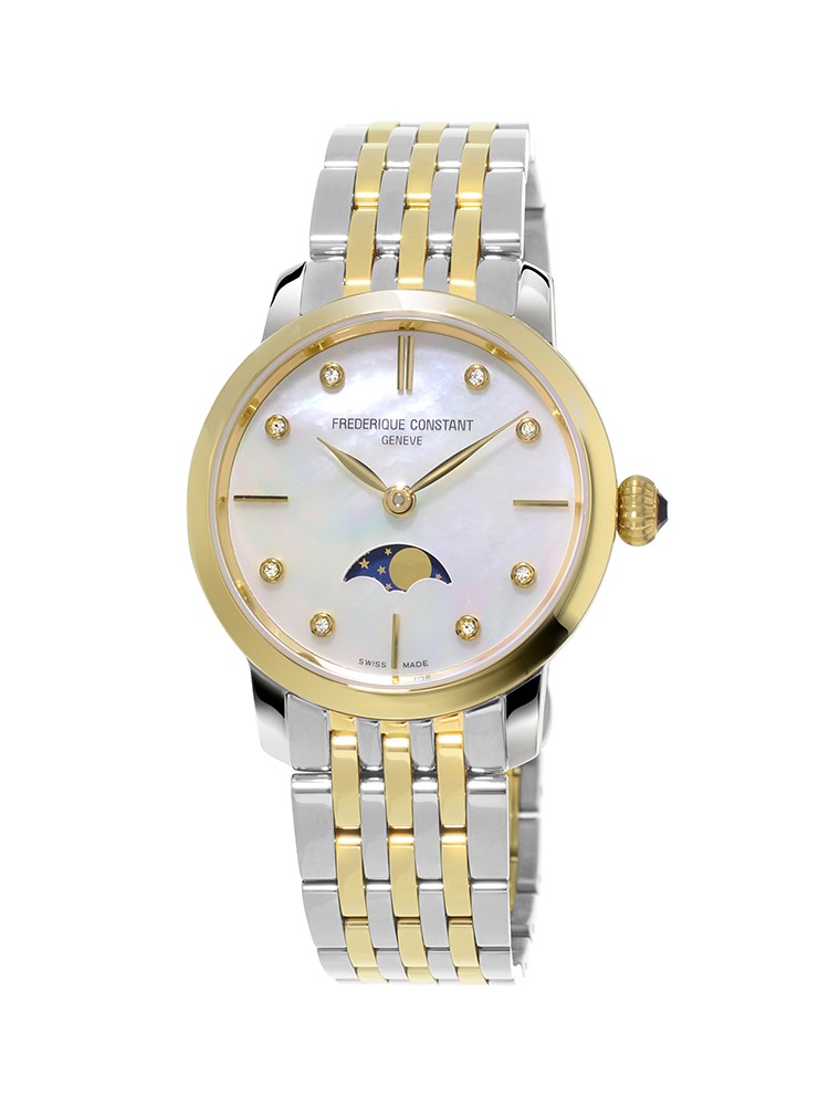 Frederique Constant Classics Slimline Moonphase Quartz - Midsize FC-206MPWD1S3B