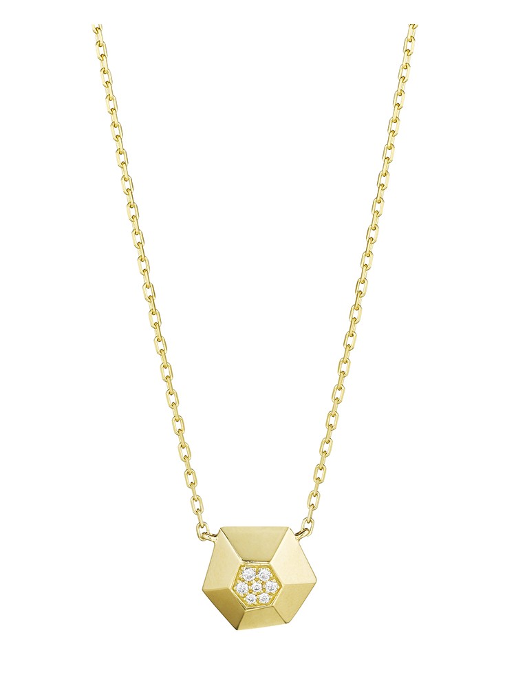 18K Gold Jackson Small Diamond Pendant