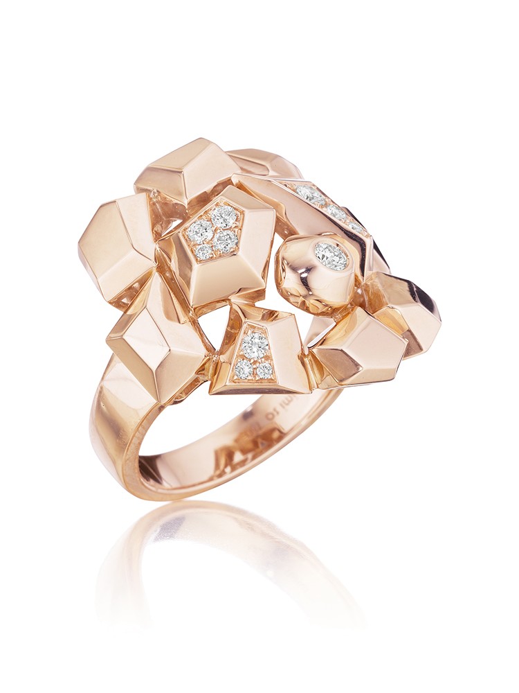 18K Gold Jackson Mini Diamond Cluster Ring