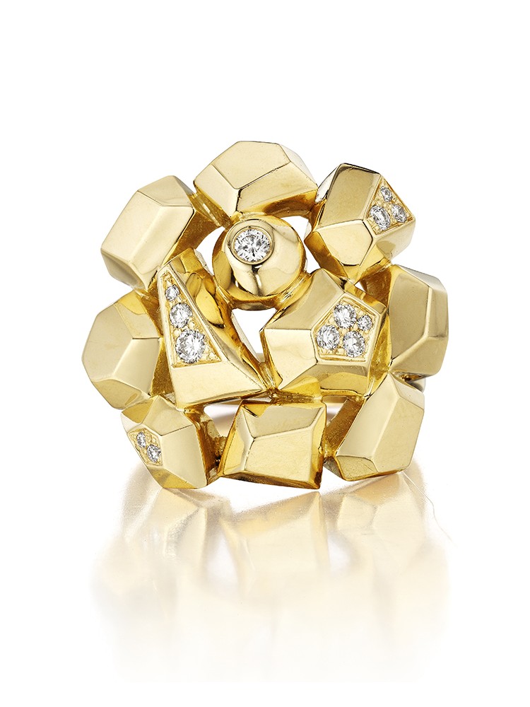 Mimi So Jackson Diamond Cluster Ring Size 6