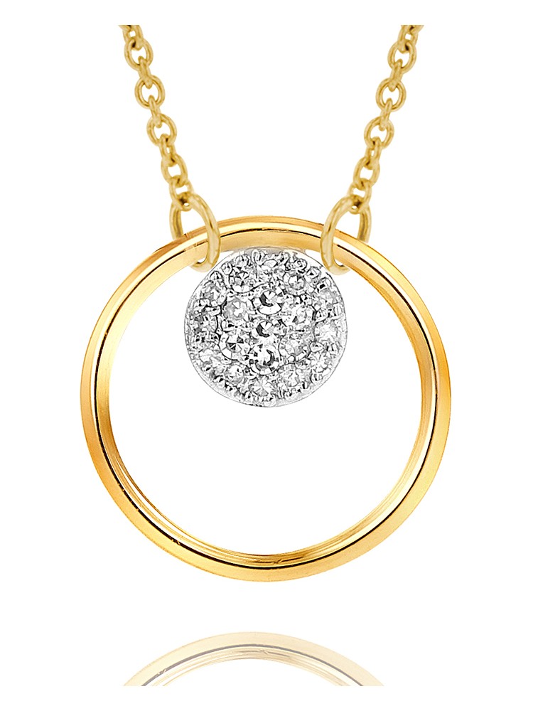 Yellow Gold Infinity Loop Necklace