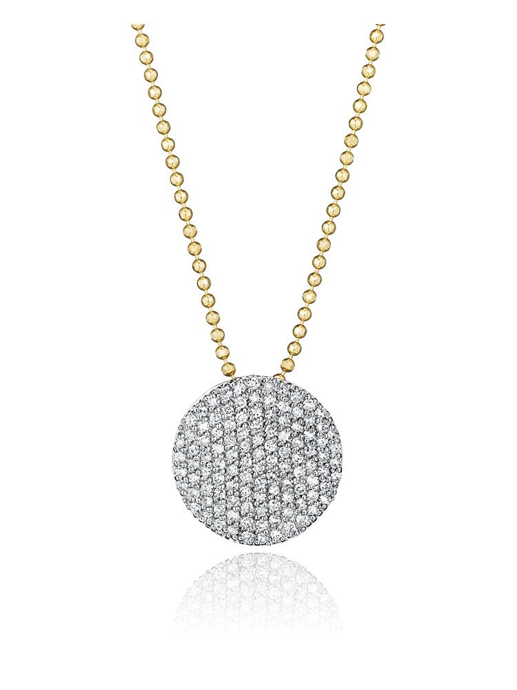 Yellow Gold & Diamond Infinity Necklace