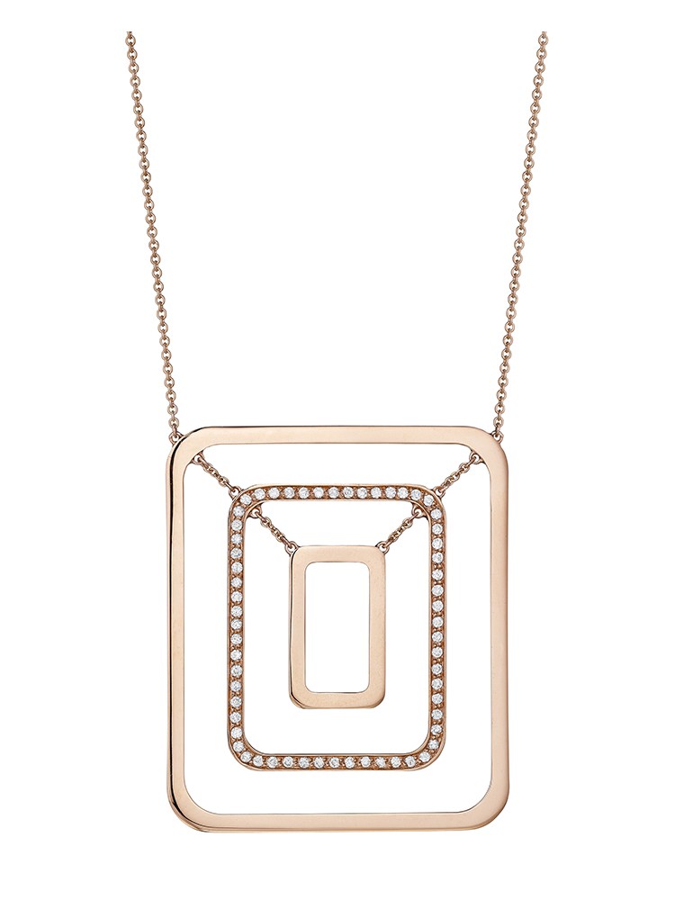 Piece Swing Center Diamond Necklace (Medium)