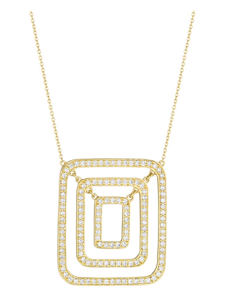 Piece Swing Diamond Necklace (Medium)