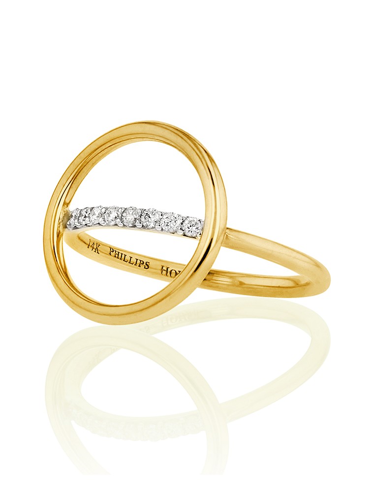 Yellow Gold Affair Halo Ring