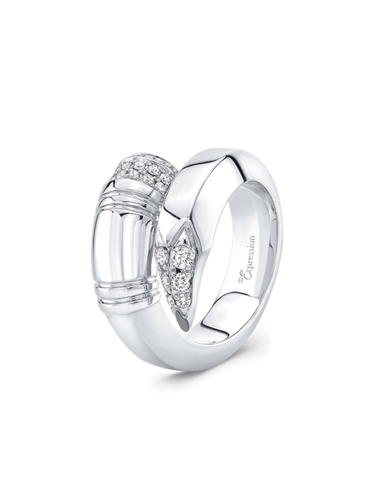 TZURI White Gold Large Signature Ring