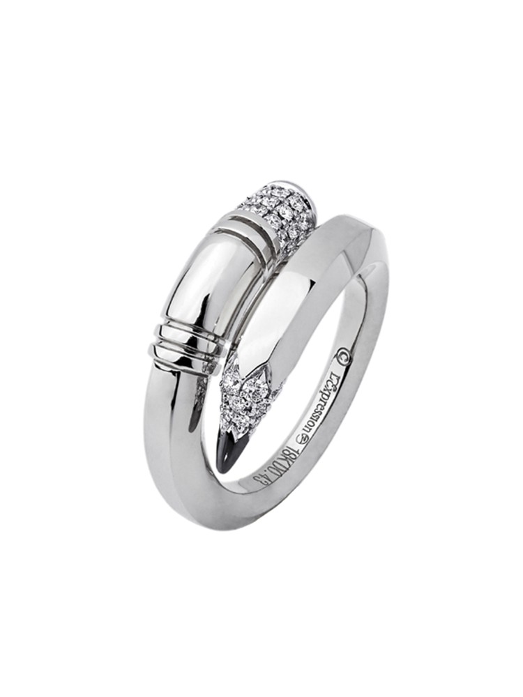 TZURI White Gold Medium Signature Ring