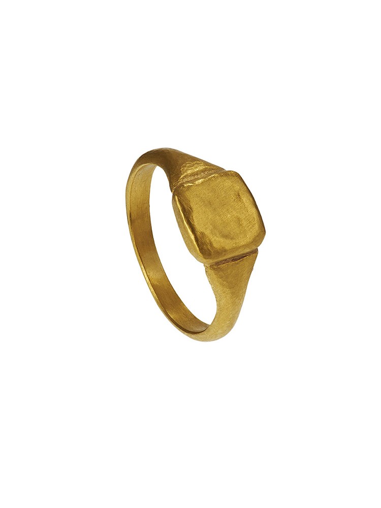 Yossi Harari Jewelry Roxanne 24k Gold Mica Ring Size 6