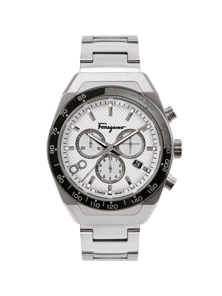 Ferragamo Silver 43mm         