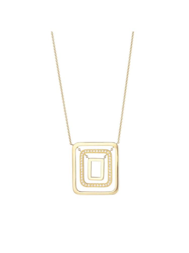 Piece Square Swing Necklace - Medium