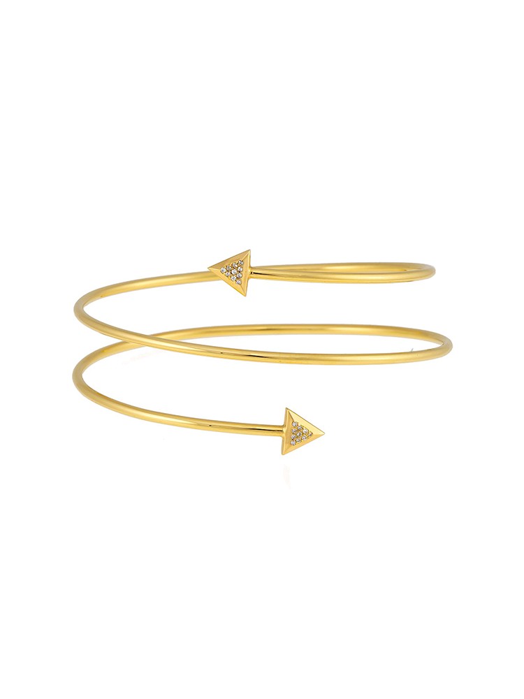 Misahara Unity One Double Coil  18k Yellow Gold Bracelet