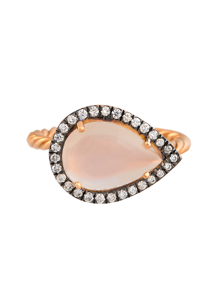 Time Compassionate Eye Rose Gold Ring