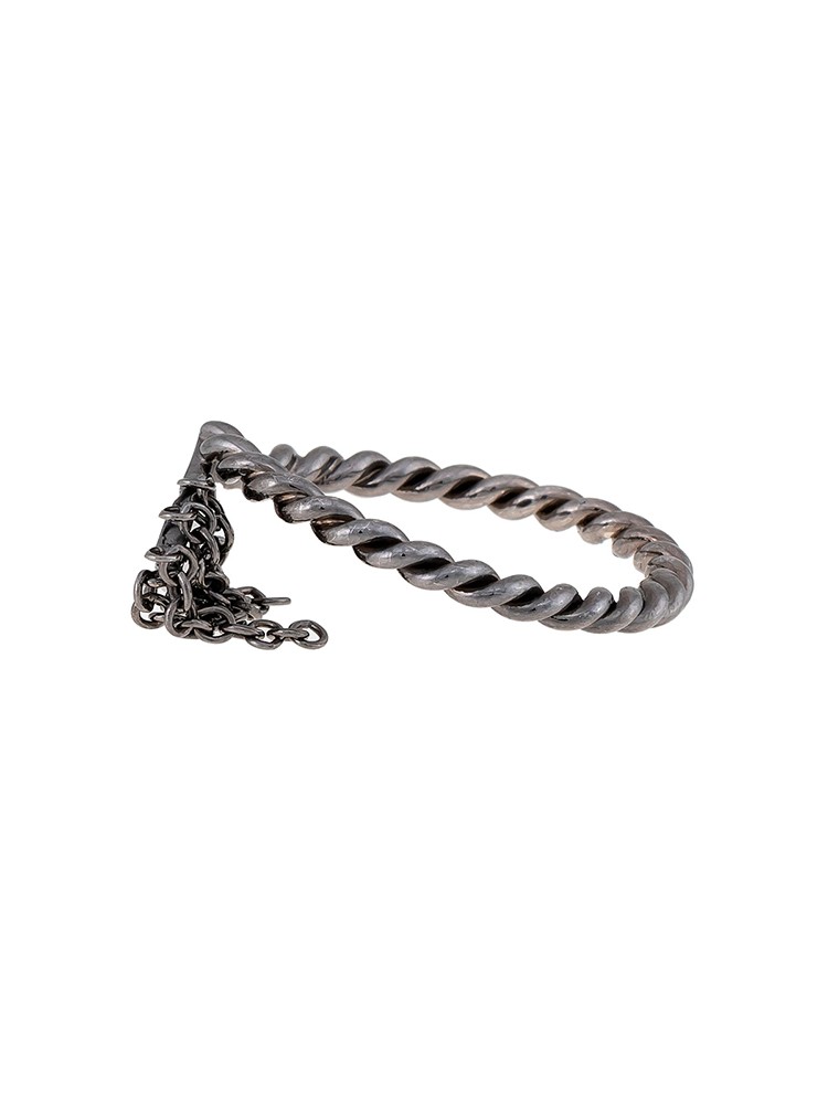 Misahara Drina Waterfall 18k Oxidized White Gold Ring