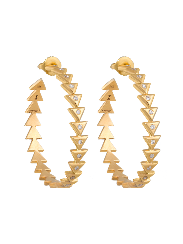 Unity Eternity Yellow Gold Earrings