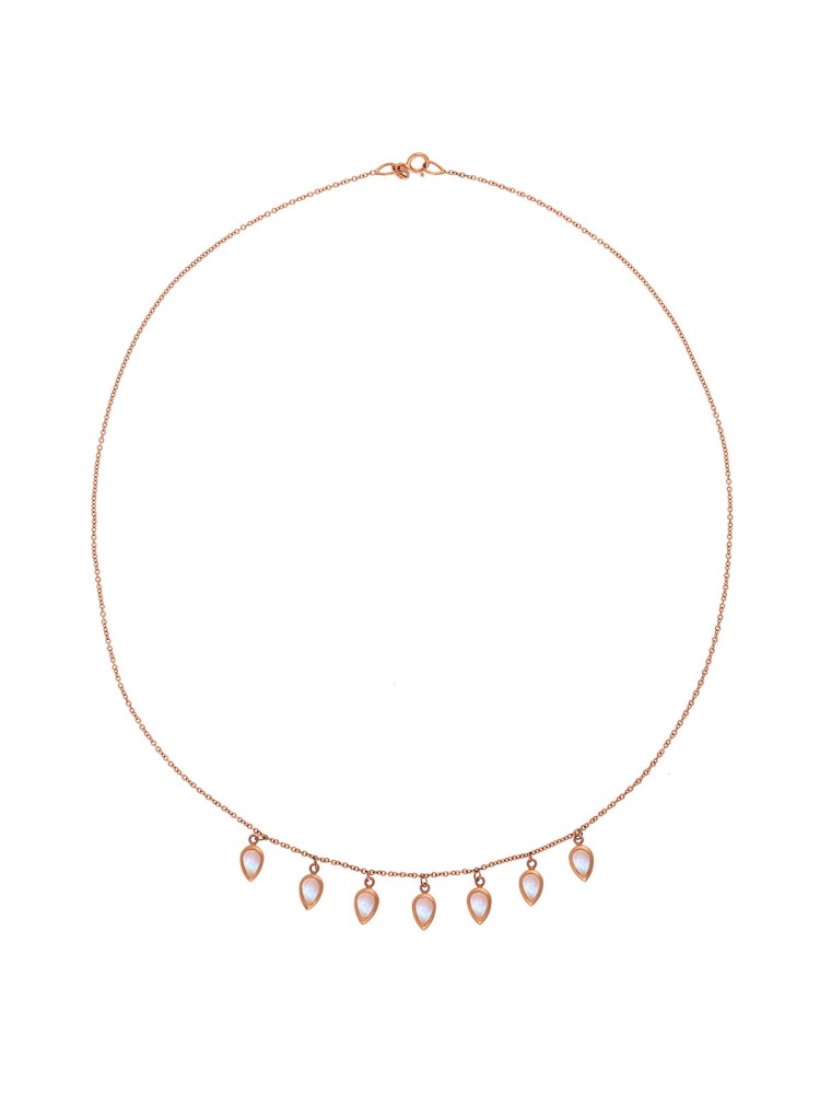 Misahara Waterfall 18k Rose Gold Necklace