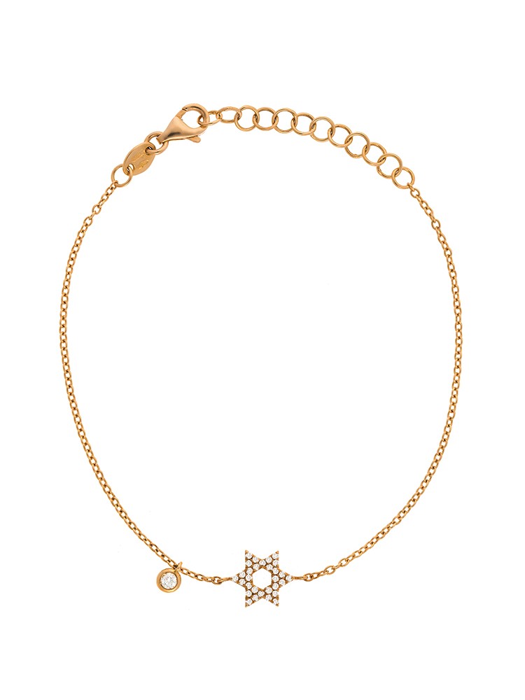 Dainty Collection 18k Rose Gold Diamonds Bracelet