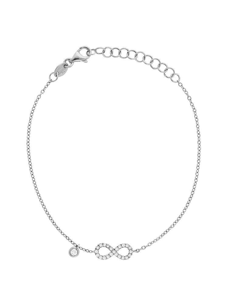 Dainty Collection 18k White Gold Diamonds Bracelet