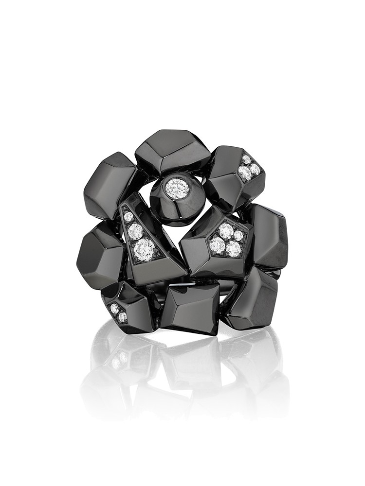 Mimi So Jackson Diamond Cluster Ring Size 6