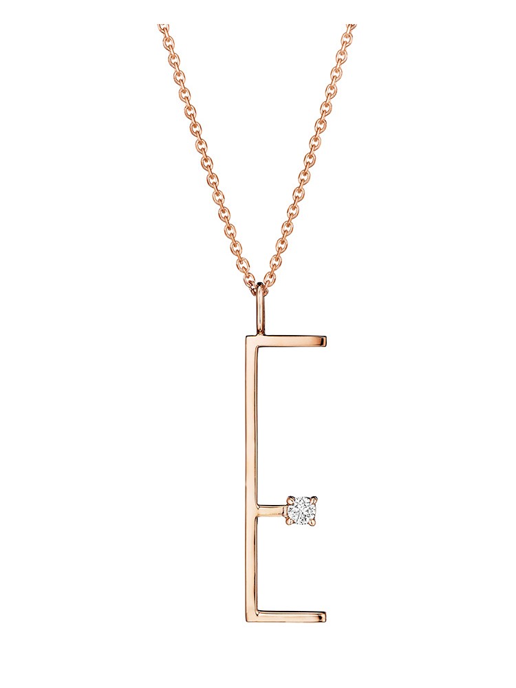 Mimi So Type Letter "E" Pendant
