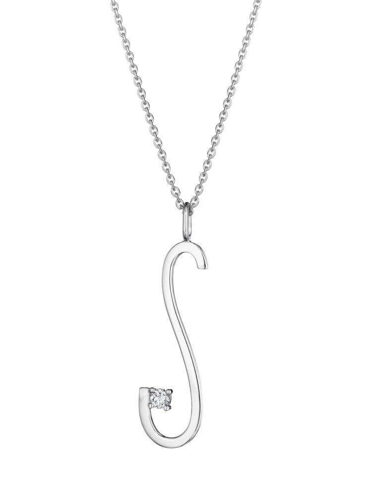 Mimi So Type Letter "S" Pendant