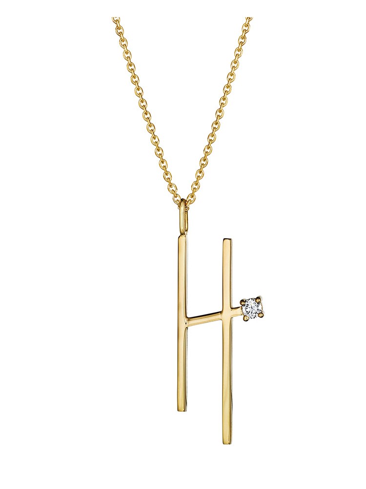 Mimi So Type Letter "H" Pendant