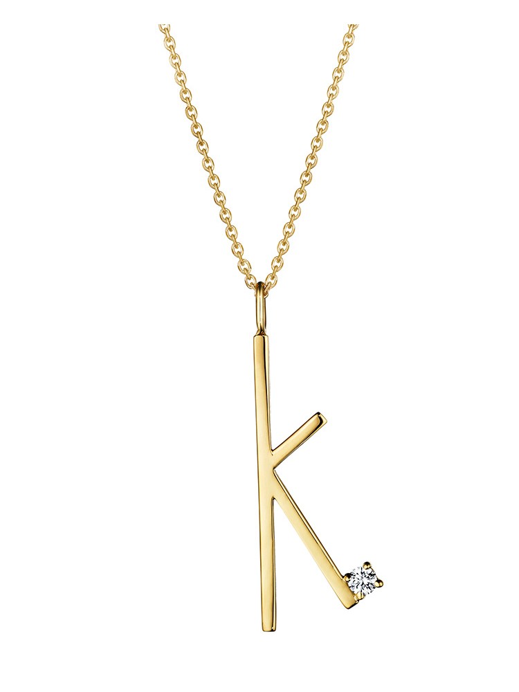 Mimi So Type Letter "K" Pendant