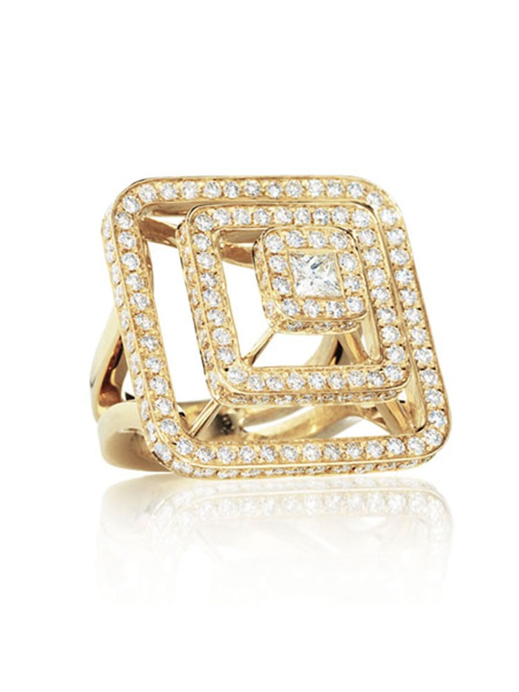 Piece Pyramid All Diamond Ring (Lrg)
