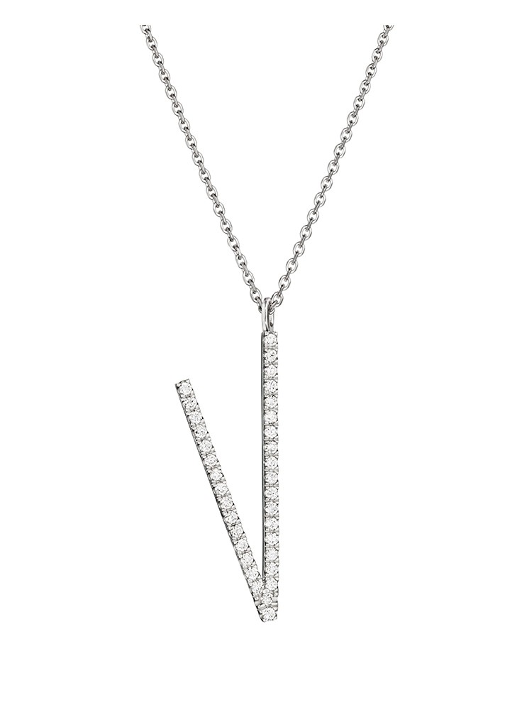 Mimi So Type Letter "V" Pendant