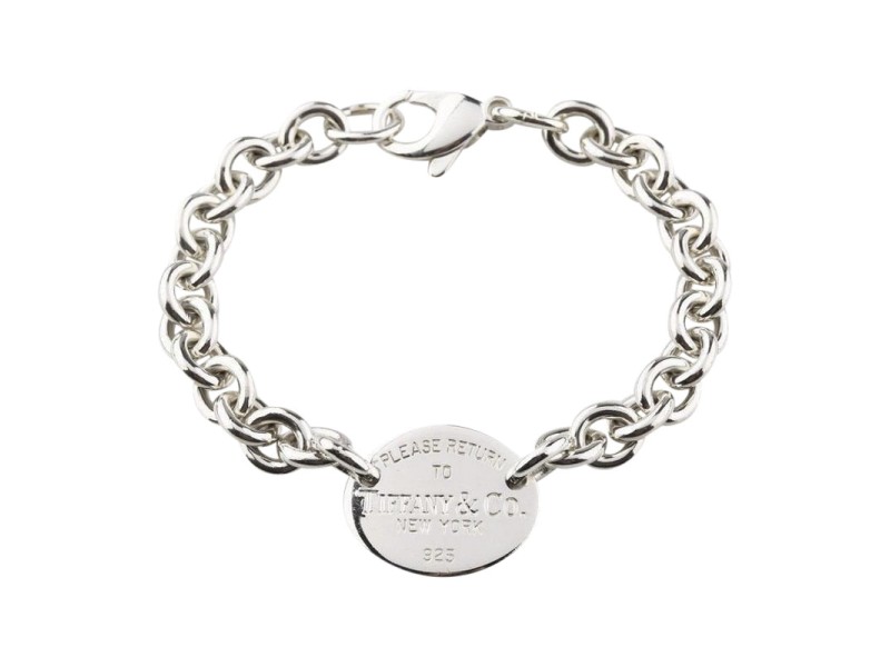 Tiffany Co. Please Return To Tiffany Oval Tag Bracelet Buy at TrueFacet