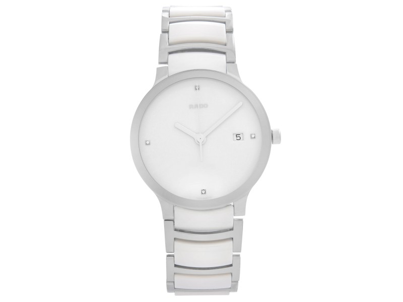 Rado Centrix Jubile Steel Ceramic White Dial Quartz Mens Watch R30927722 Rado Buy at TrueFacet