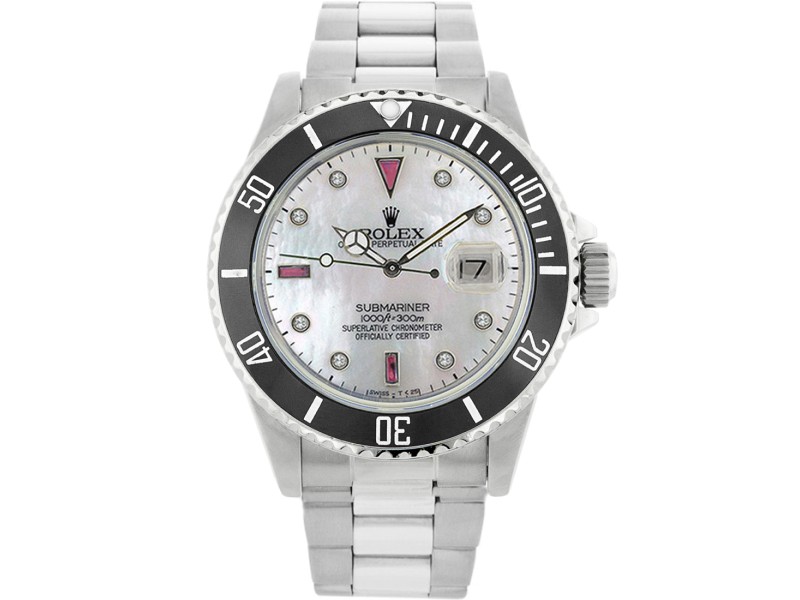 Rolex submariner mother of pearl face on sale