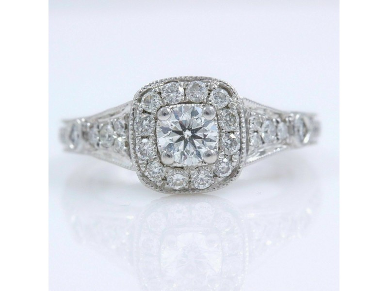 VERA WANG Diamond Engagement Ring Love Collection Round 1.25 Tcw 14k White Gold Vera Wang Buy at TrueFacet