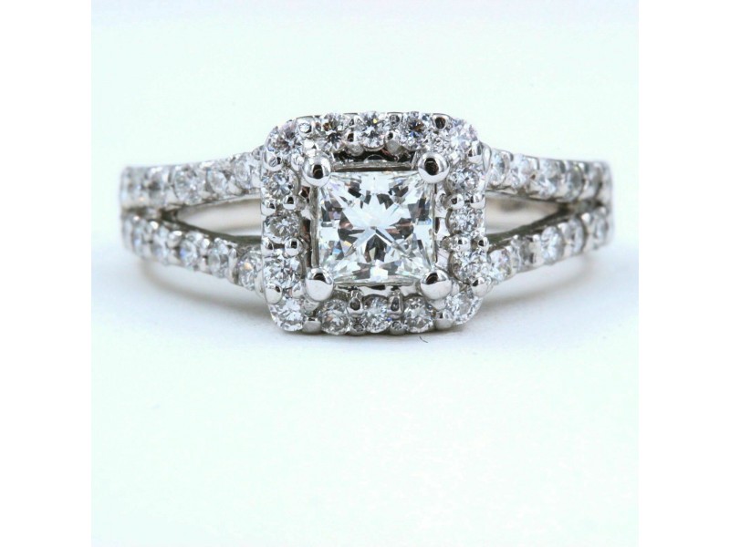 Helzberg Diamonds Diamond Engagement Ring 1.00 Tcw 18k White Gold 4 299 Retail Helzberg Buy at TrueFacet