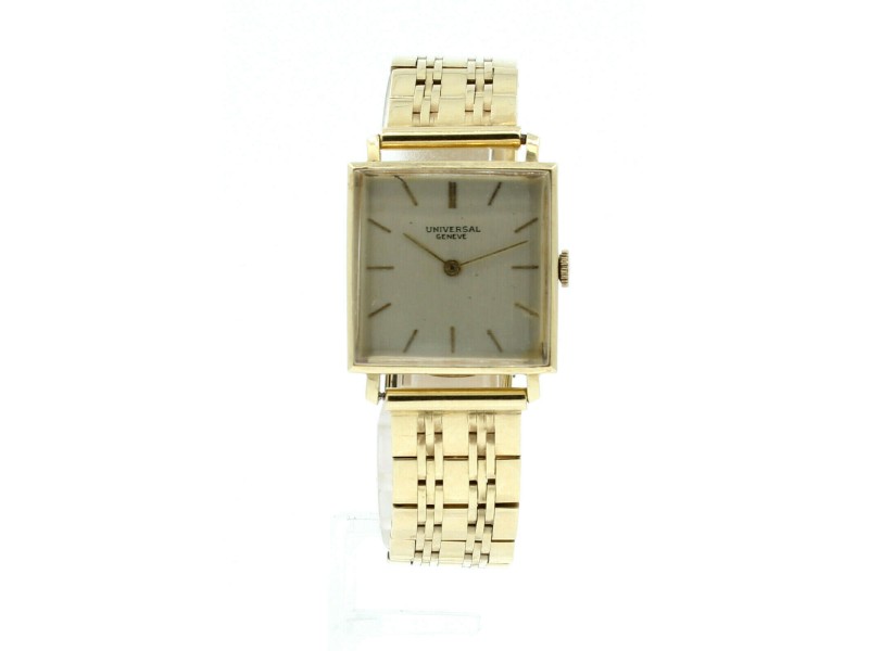 Vintage Universal Geneve 14K Yellow Gold Mechanical Square Men s Watch 57.3g Universal Geneve Buy at TrueFacet
